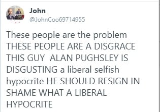 Call for resignation on twitter