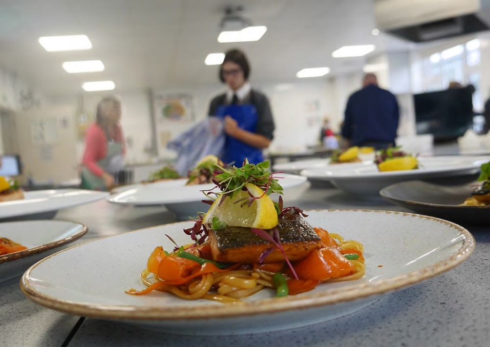 Food prepared at the beacon academy