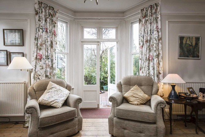 The french doors in the Tunbridge Wells victorian house are a stunning feature