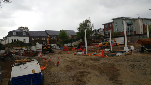 Construction of the new Shell Depot