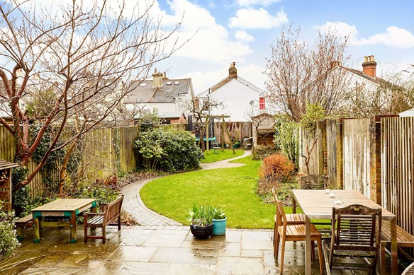 The landscaped garden in St James Road Tunbridge wells is perfect for families.