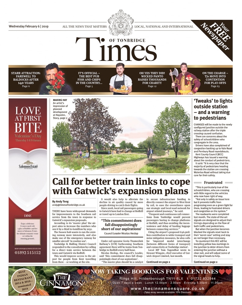 Read the Times of Tonbridge 6th February 2019