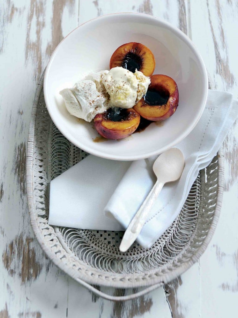Heavenly Honey 'n' Cream Grill-Glazed Nectarines