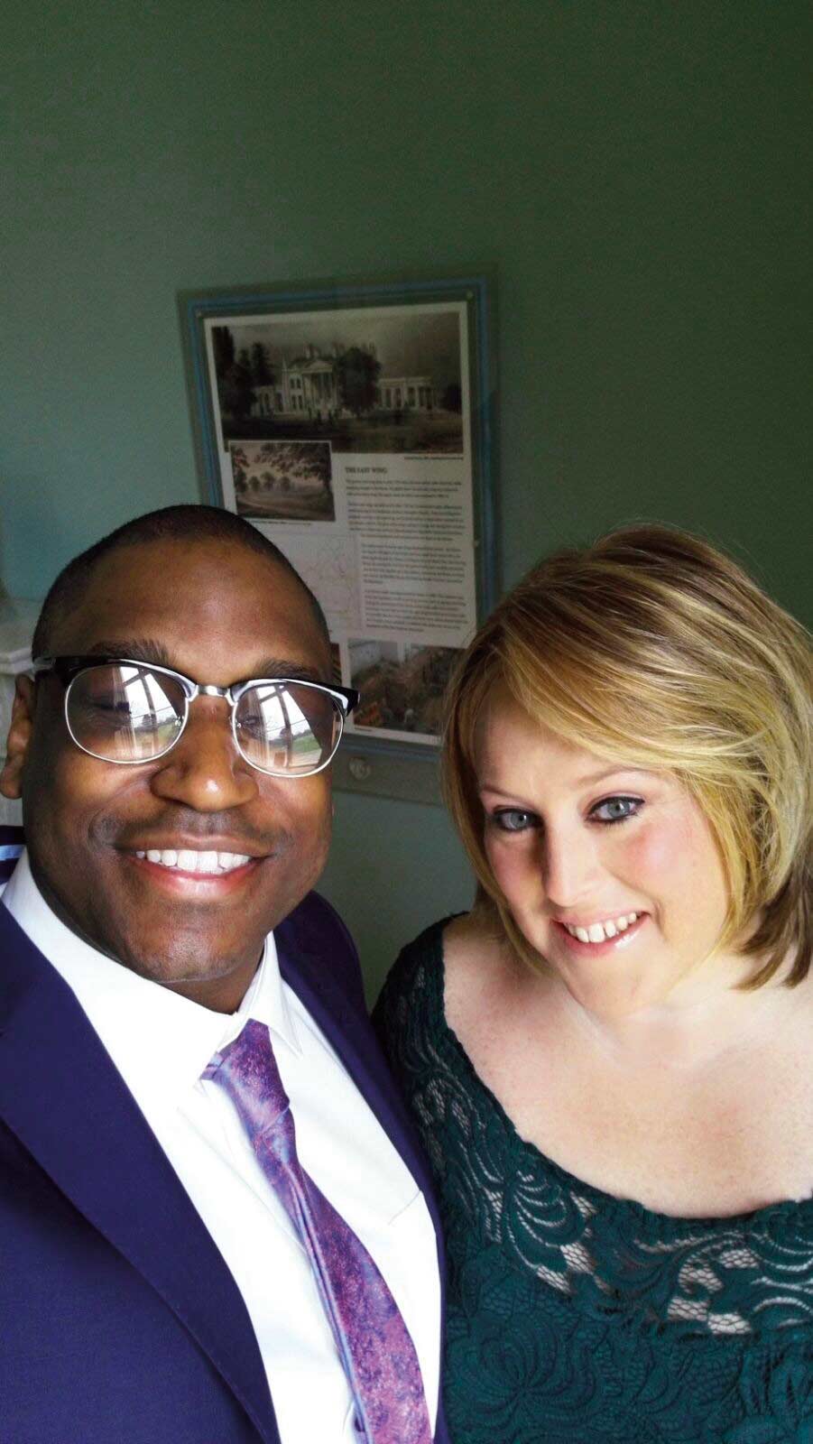 Karen Thomas and Joseph Auguste