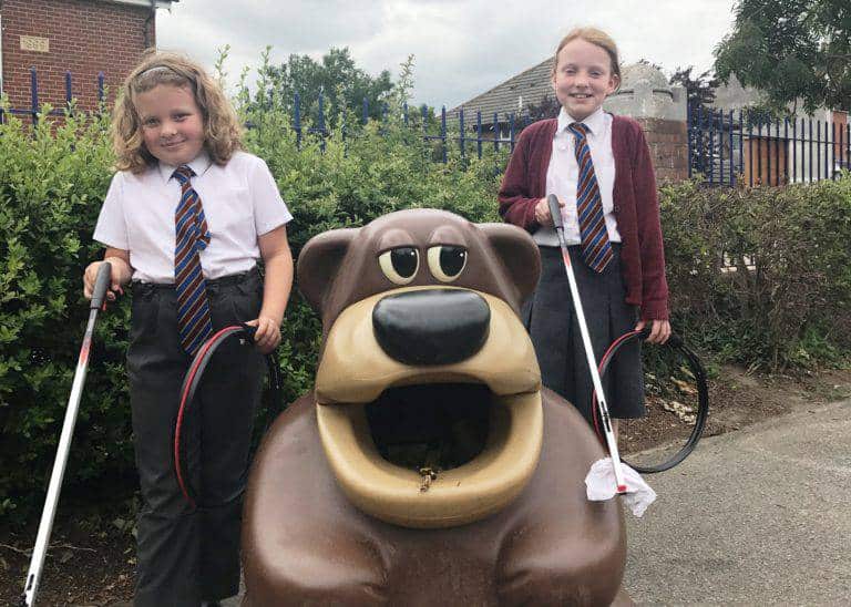 Determined Tonbridge schoolgirl on a clean-up mission