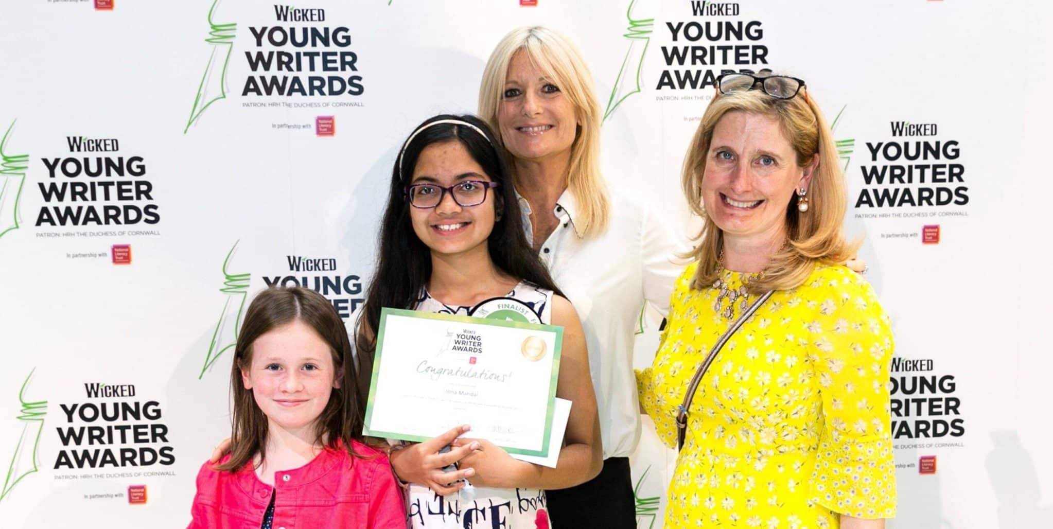 A budding young writer inspired by the suffragettes' suffering wins top prize