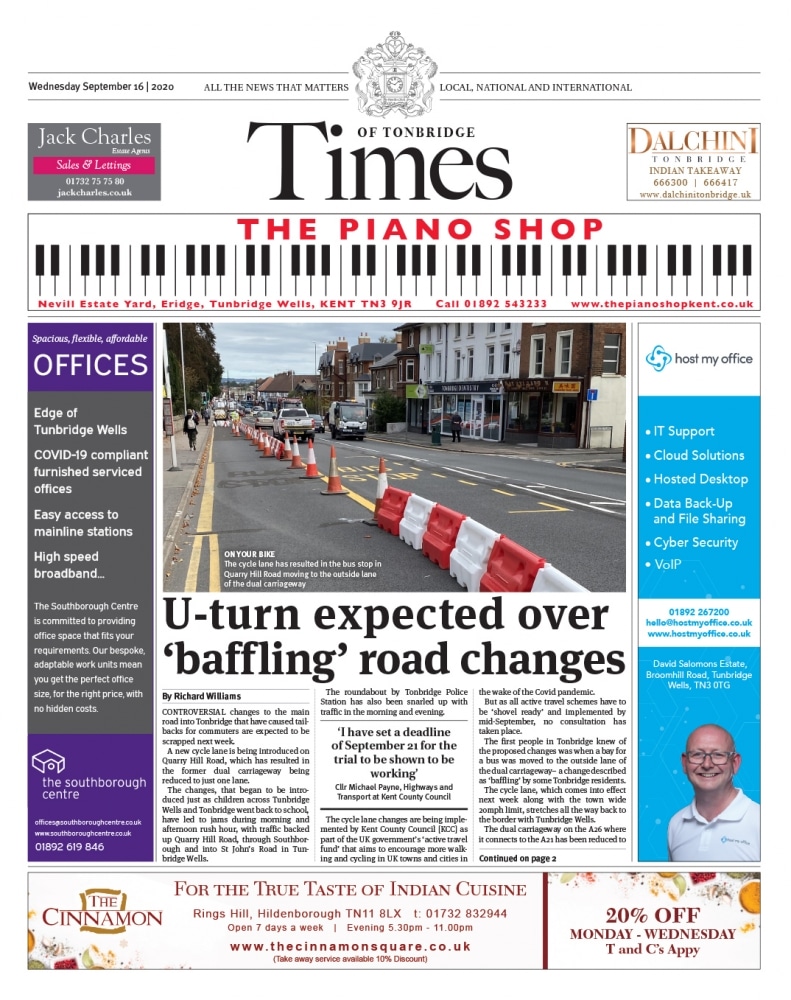 Read The Times of Tonbridge 16th September 2020