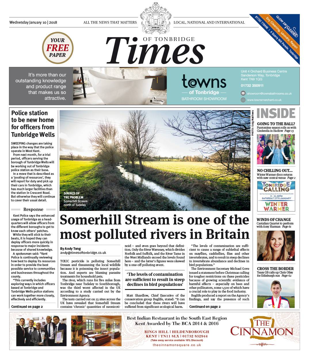 Read the Times of Tonbridge 10th January 2018