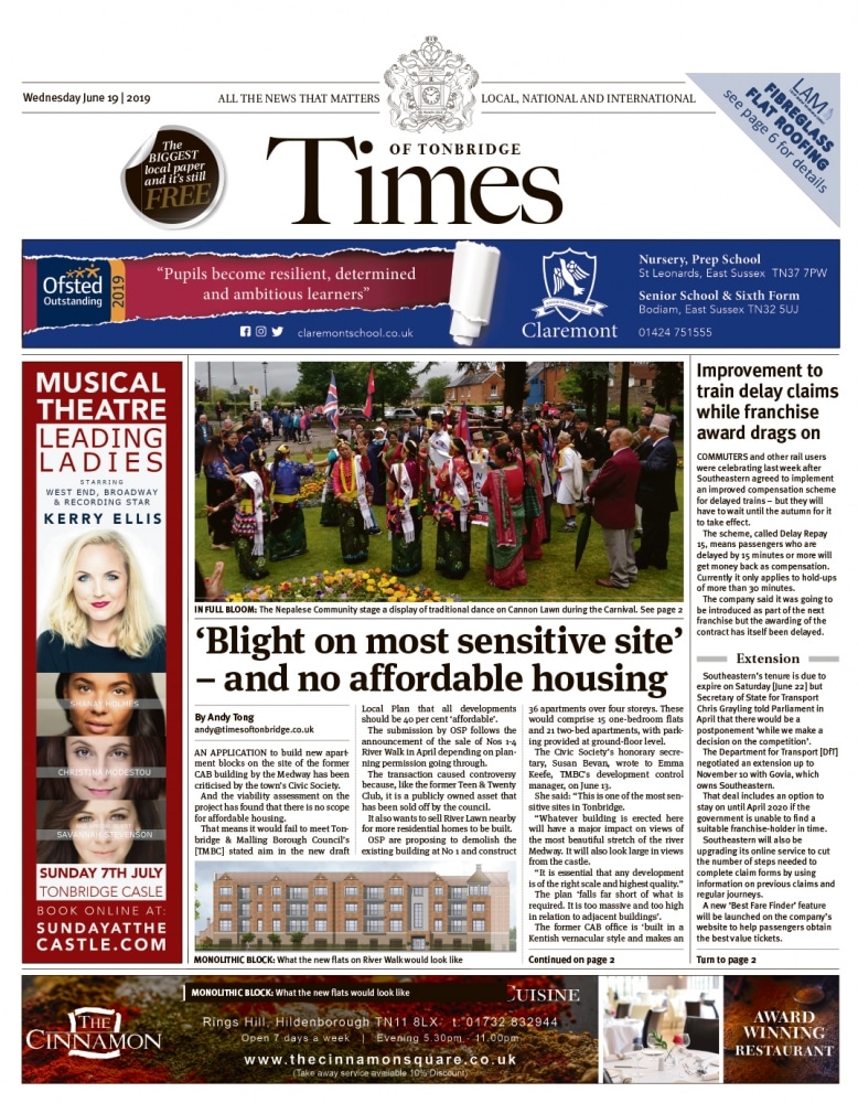 Read the Times of Tonbridge 19th June 2019