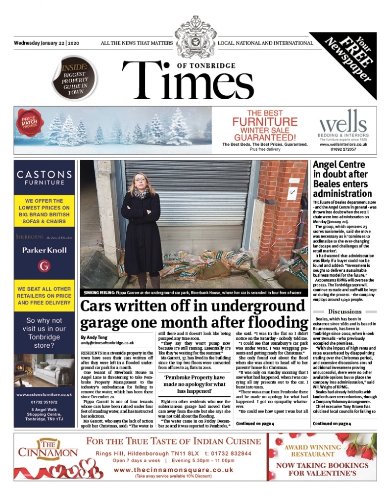 Read the Times of Tonbridge 22nd January 2020