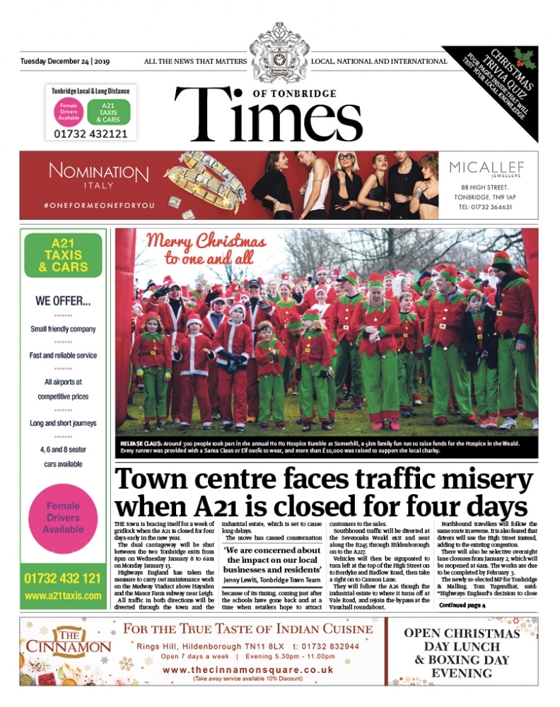 Read the Times of Tonbridge 24th December 2019