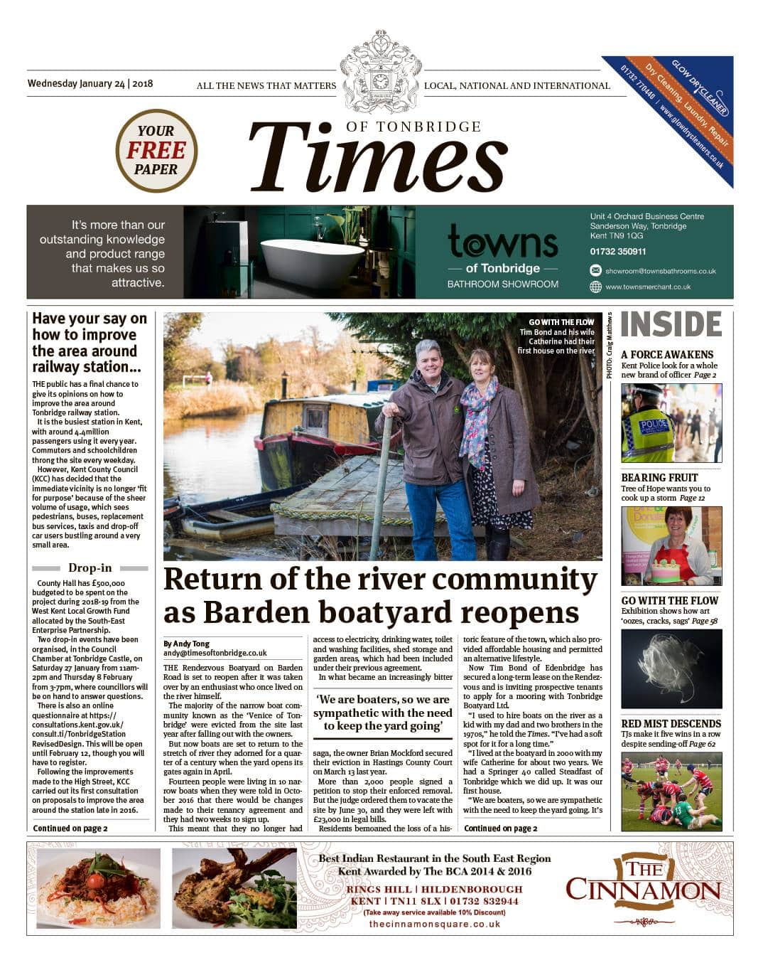 Read the Times of Tonbridge 24th January 2018