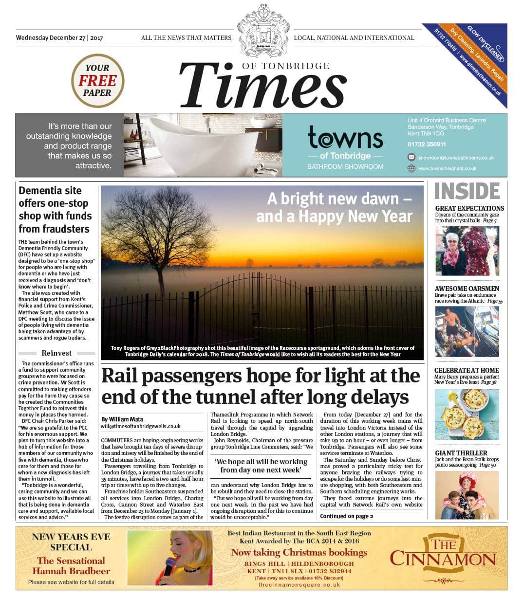 Read the Times of Tonbridge 27th December 2017