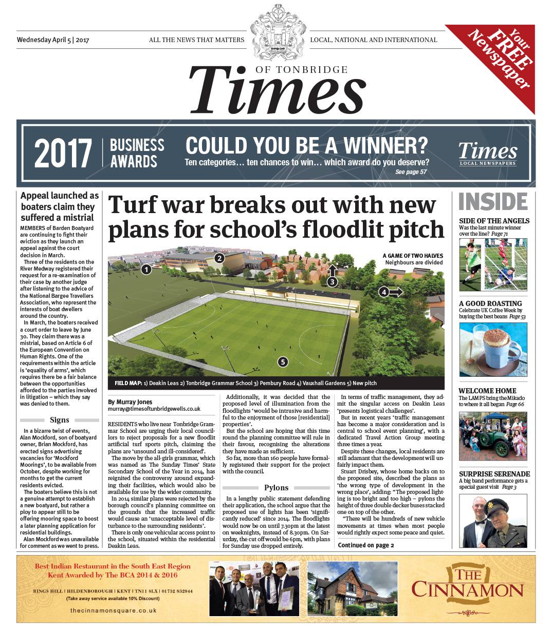 Read the Times of Tonbridge 5th April 2017