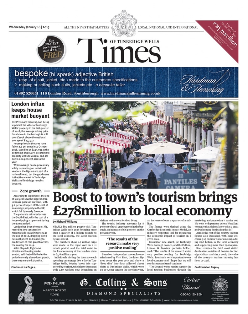 Read the Times of Tunbridge Wells 16th January 2019