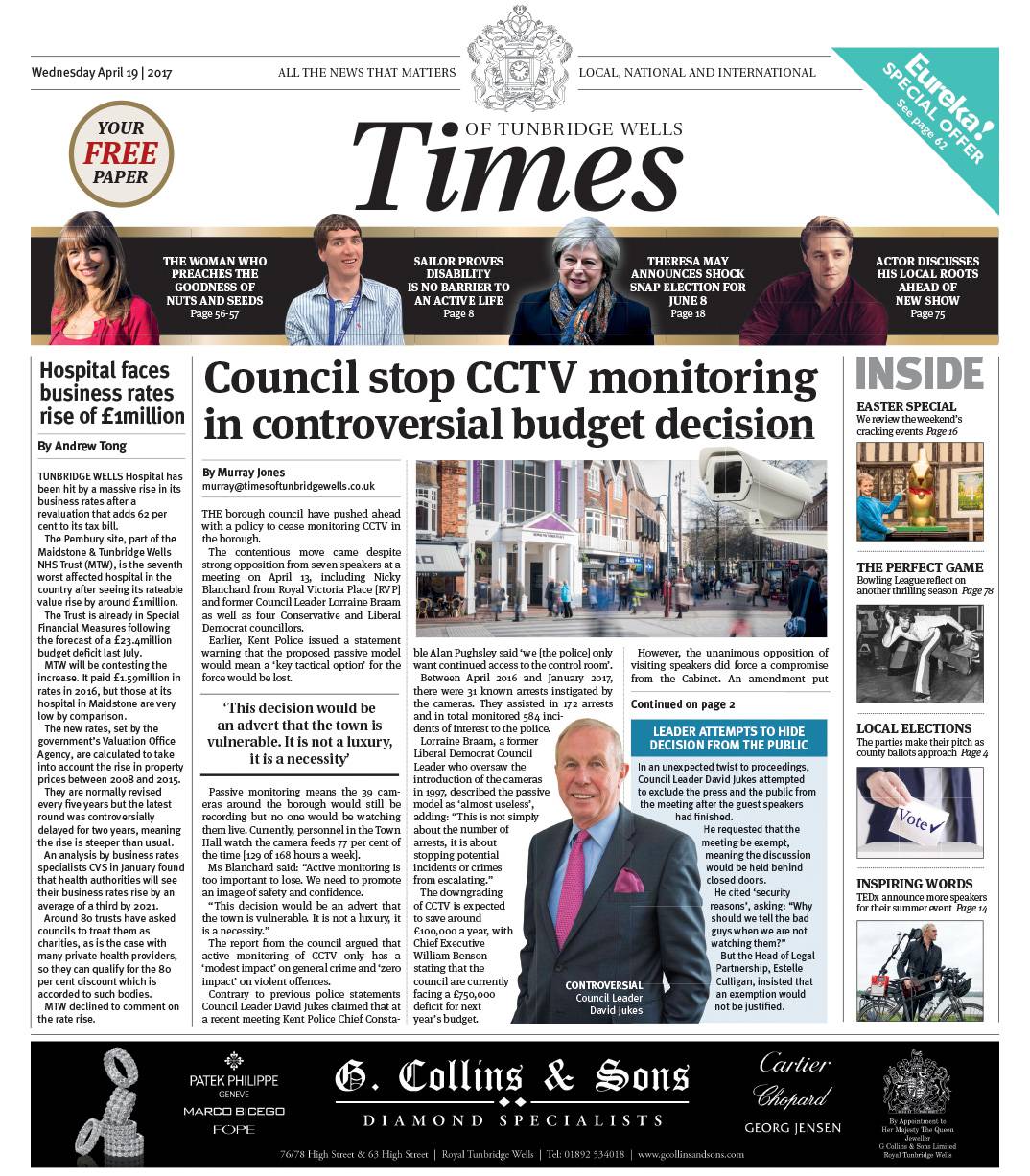 Read the Times of Tunbridge Wells 19th April 2017