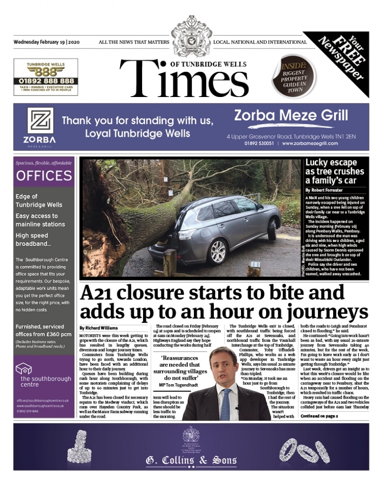 Read the Times of Tunbridge Wells 19th February 2020