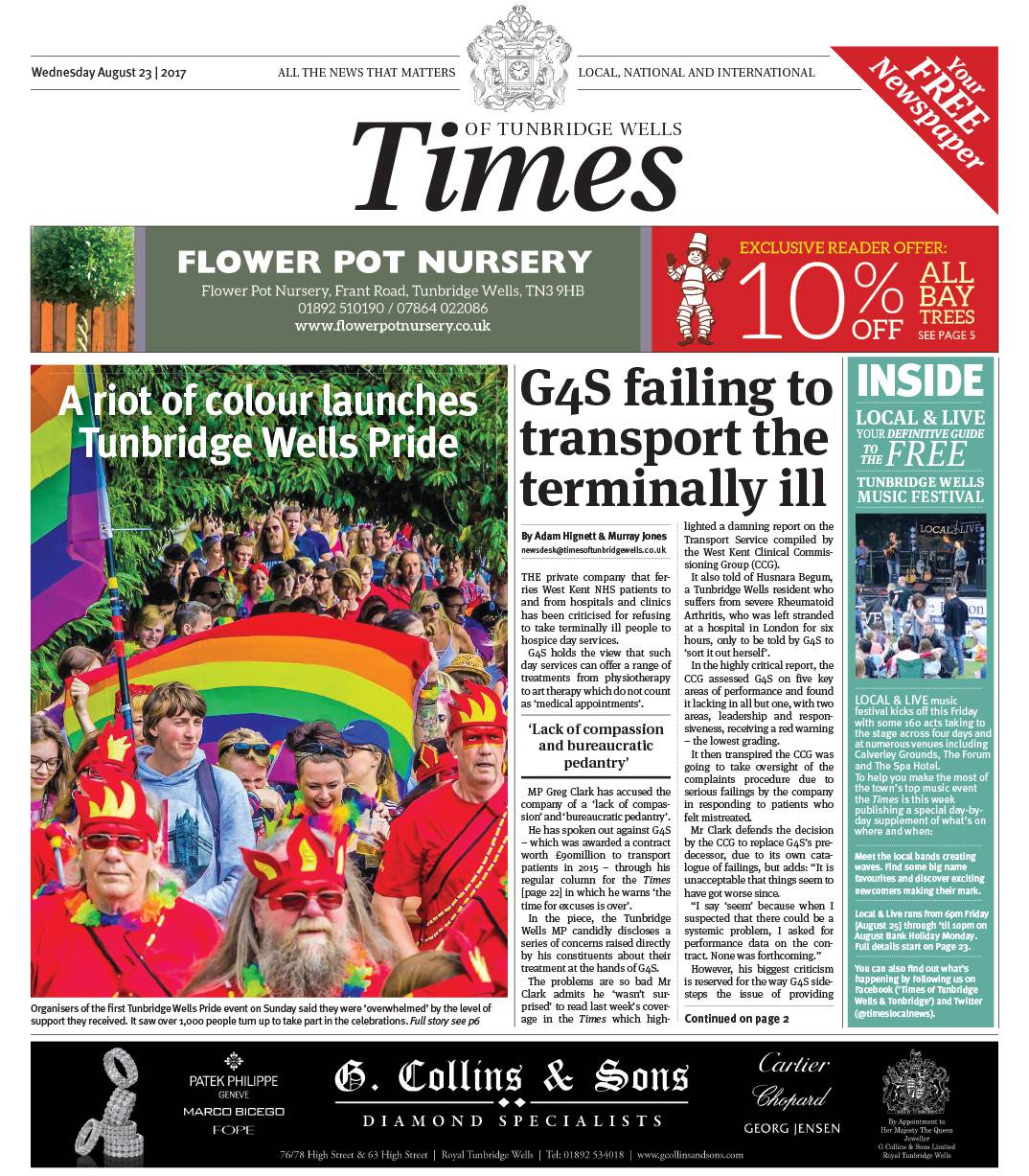 Read the Times of Tunbridge Wells 23rd August 2017
