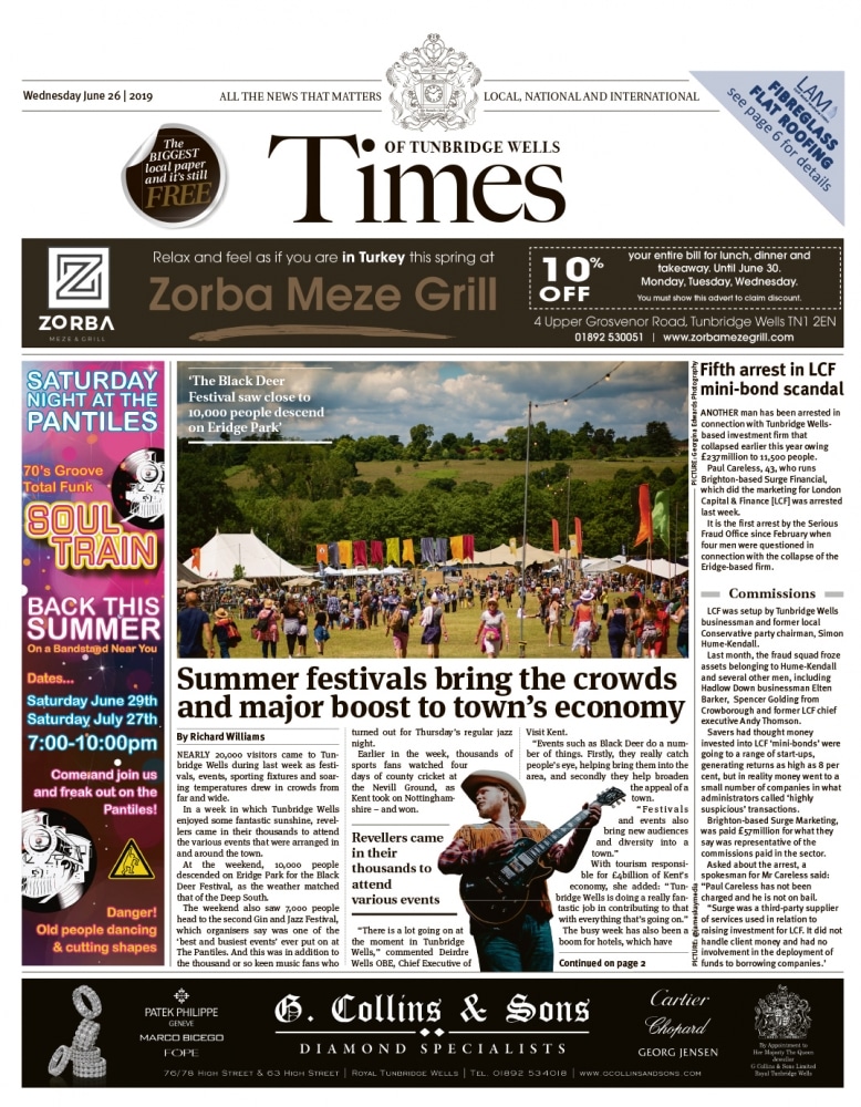 Read the Times of Tunbridge Wells 26th June 2019