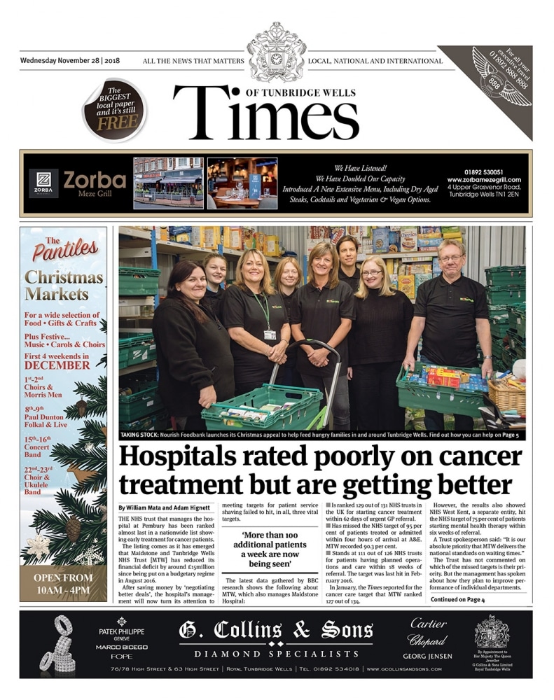 Read the Times of Tunbridge Wells 28th November 2018