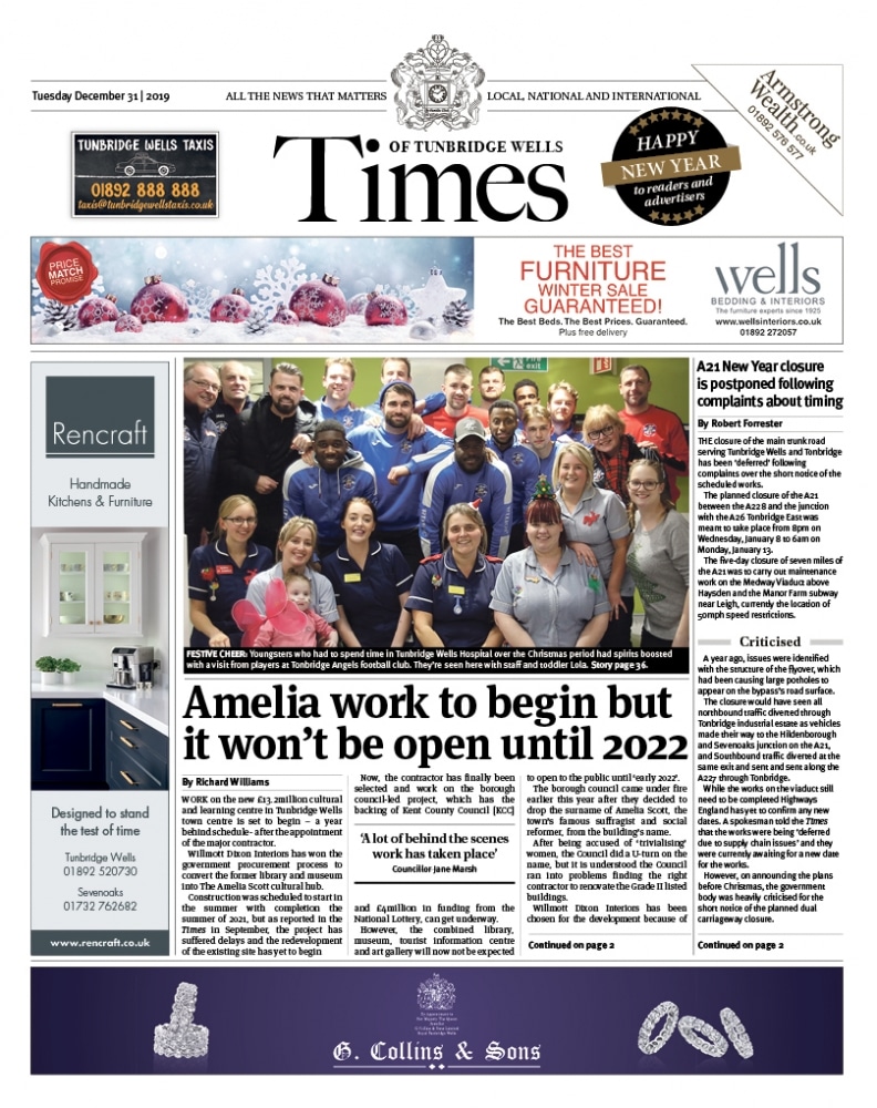 Read the Times of Tunbridge Wells 31st December 2019