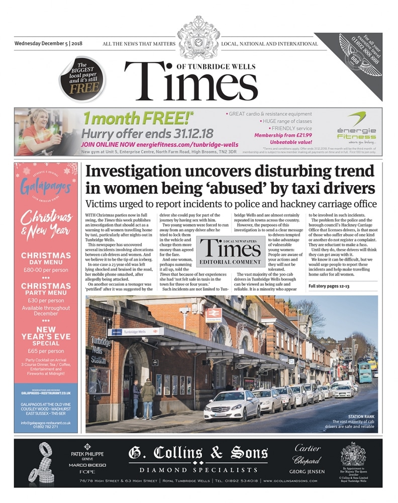 Read the Times of Tunbridge Wells 5th December 2018