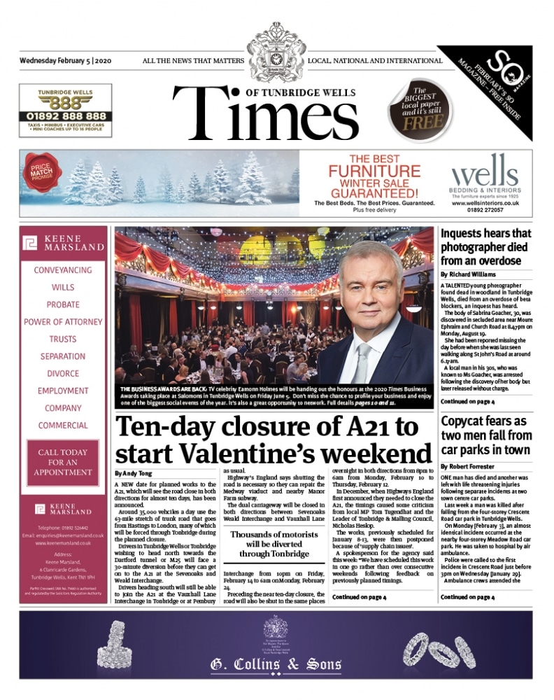 Read the Times of Tunbridge Wells 5th February 2020
