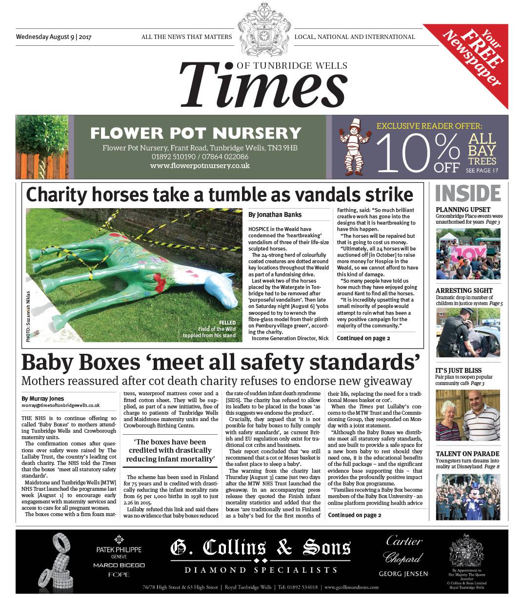 Read the Times of Tunbridge Wells 9th August 2017