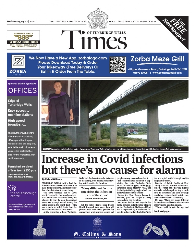 Read the Times of Tunbridge Wells 22nd July 2020