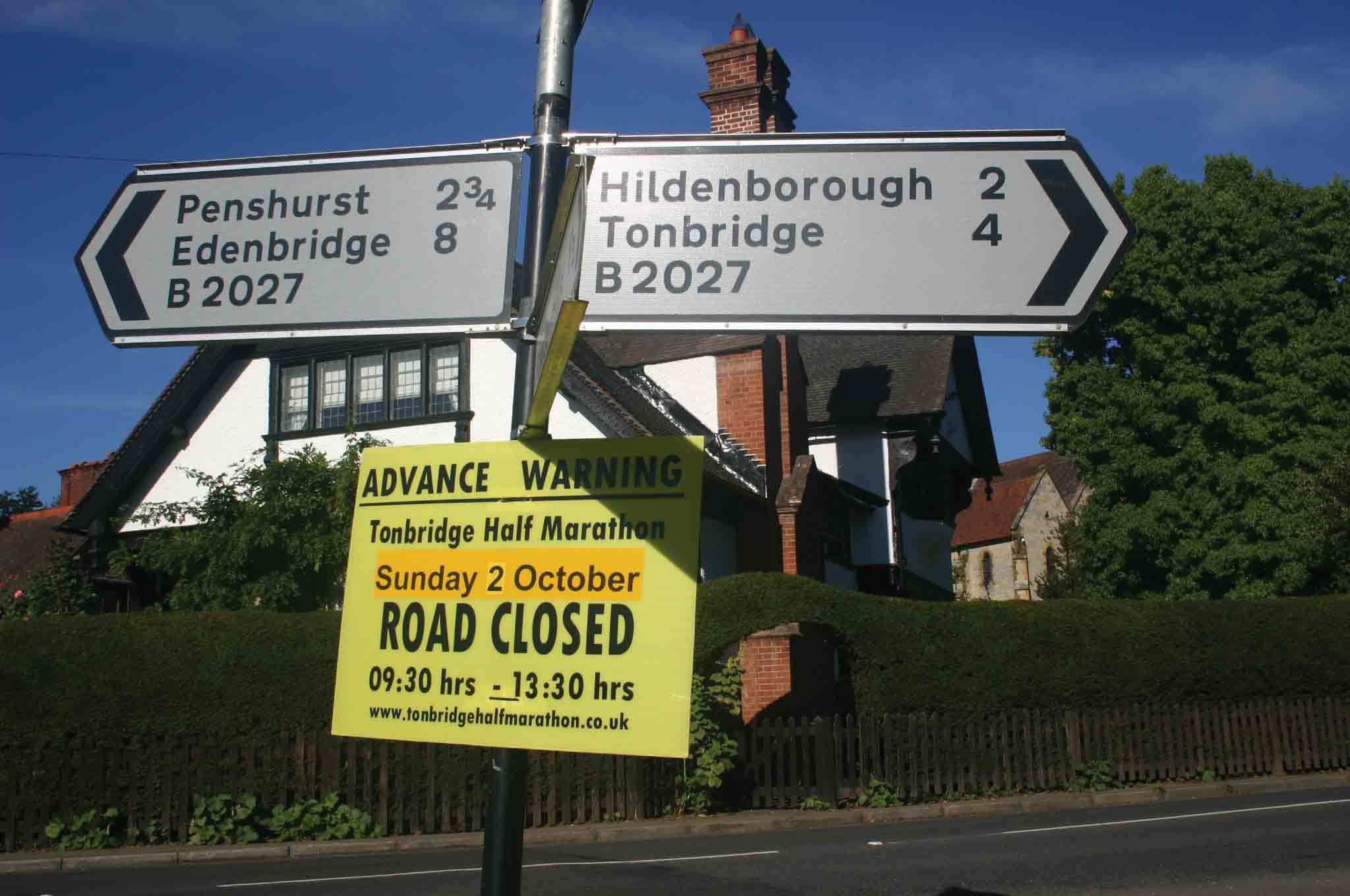 Tonbridge Half Marathon Route Map