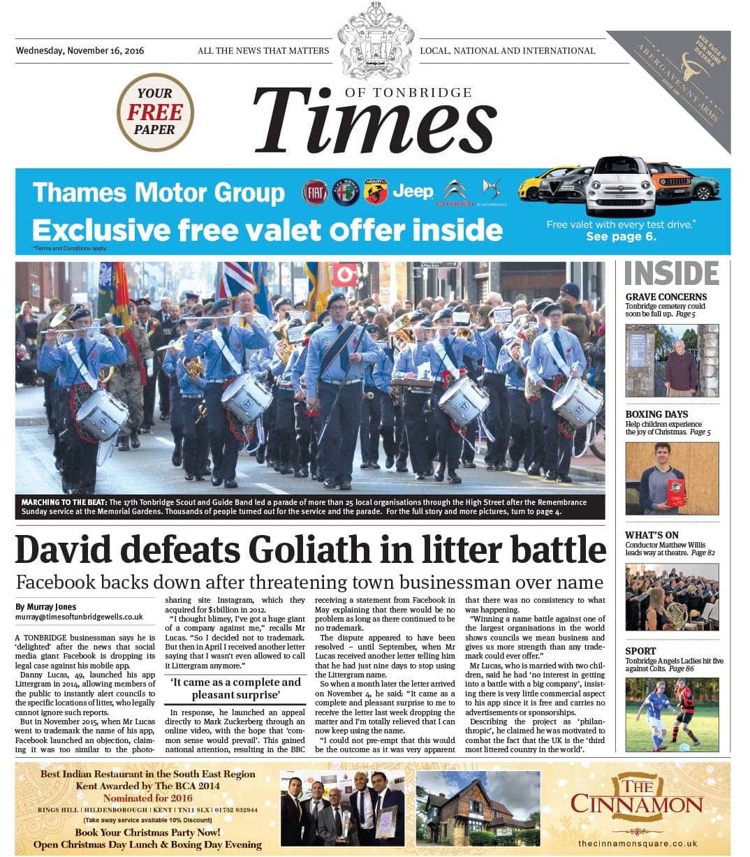 Read Times of Tonbridge â€“ November 16th 2016