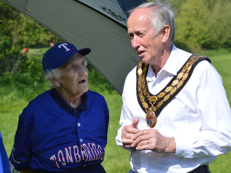 Tonbridge baseball diamond honours inspirational 'Mrs B'