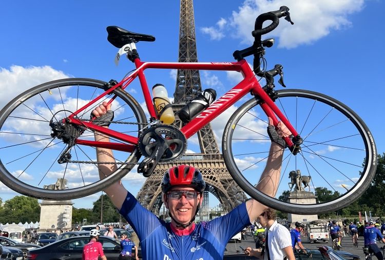 Bidborough man raises £8,000 by cycling from London to Paris