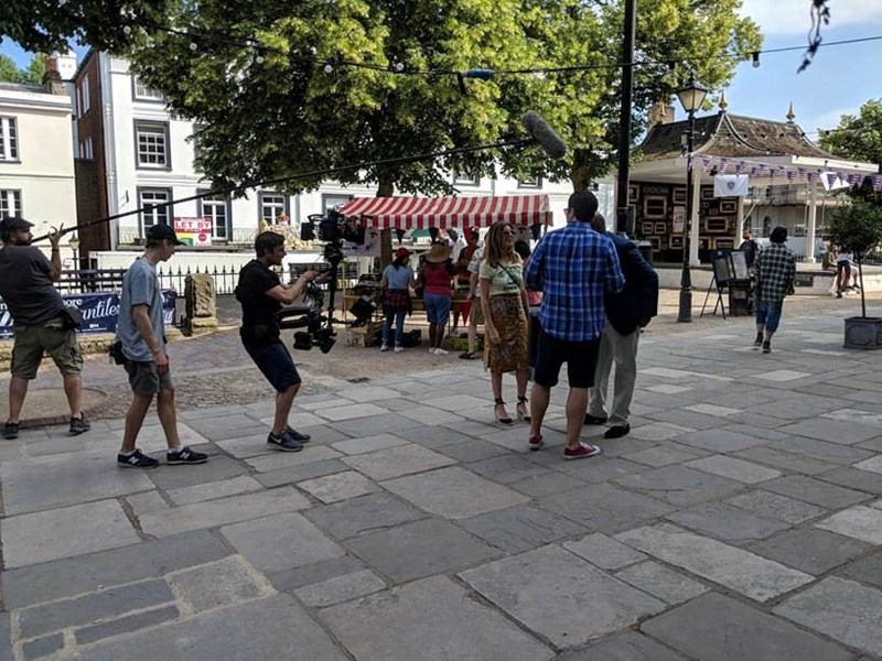 Catastrophe Filming at the Pantiles