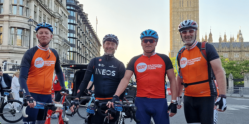 Businessmen get back in the saddle to help the homeless
