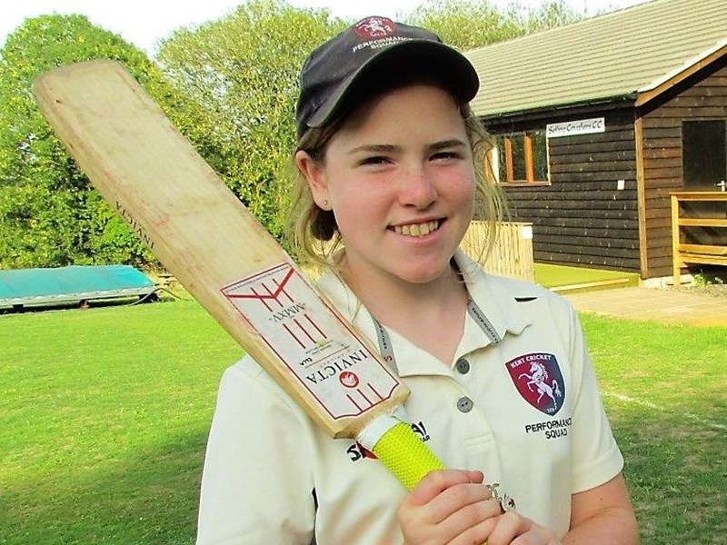 Cricket: Tunbridge Wells' Ella is Kent's youngest ever centurion