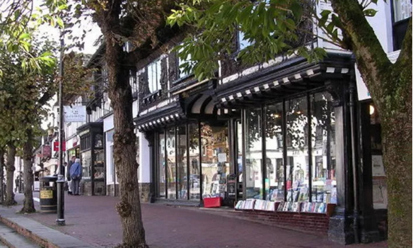 Be sure to check out the charming cafe in this bookshop for booklovers