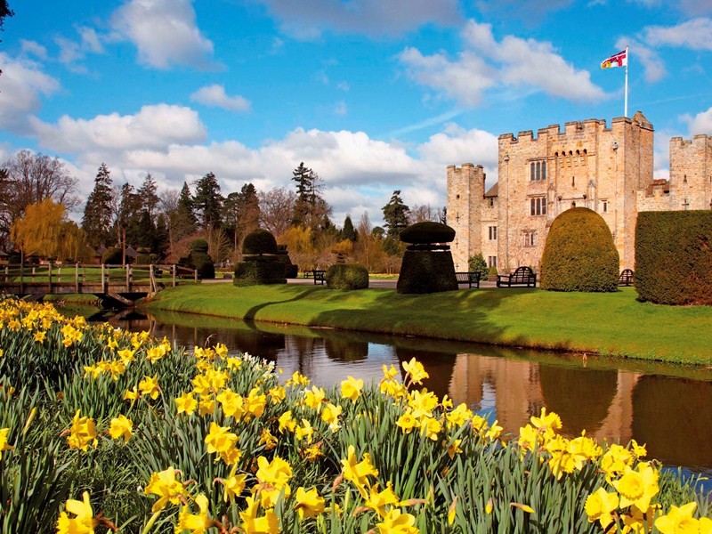 Hever Castle during spring