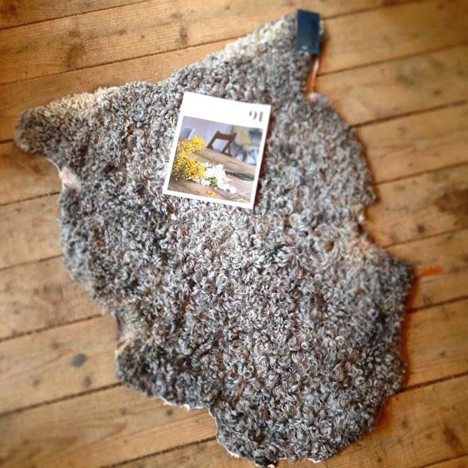 Gotland sheepskin in grey