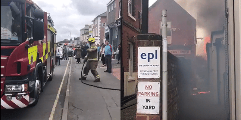 Teenagers arrested after woman rescued from London Road blaze