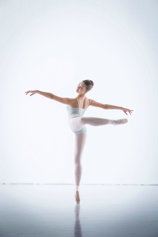 Mica Bradbury doing ballet