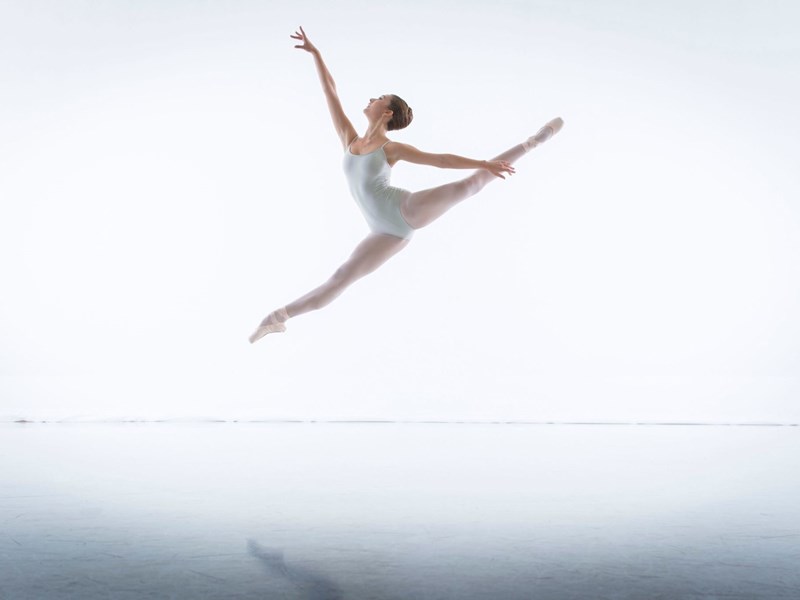 Mica Bradbury doing ballet