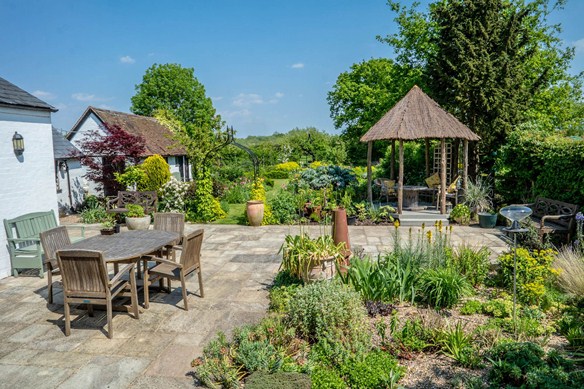 The dry garden is a beautiful contrast to the luscious herbaceous borders