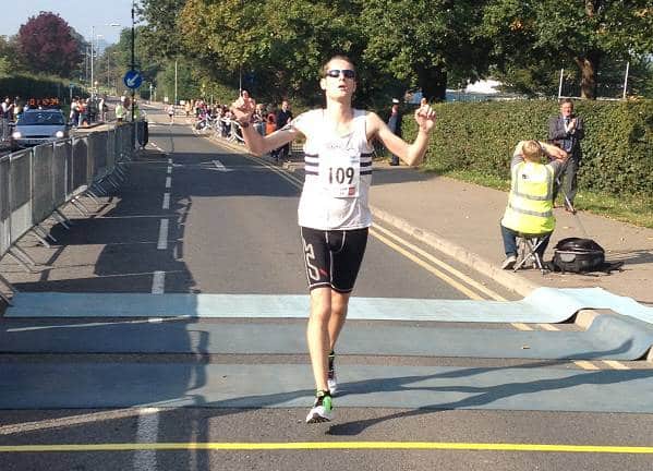 SON SHINES Dan Bradley wins the half marathon in 2015