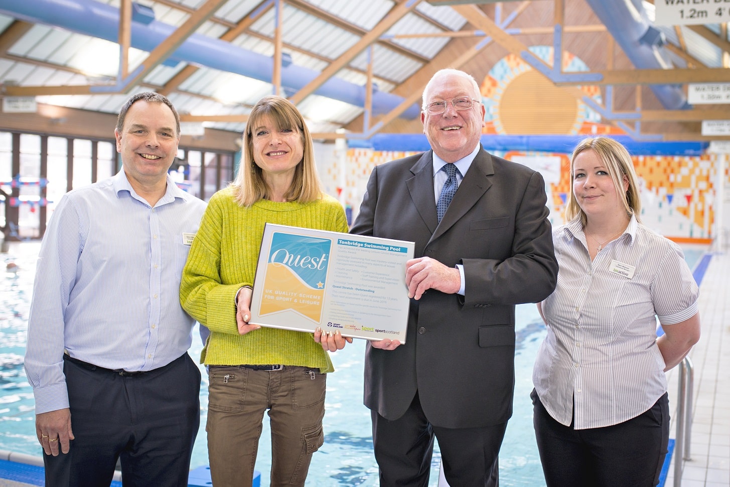 It's all going swimmingly as TonbridgeÂ pool scoops second outstanding award