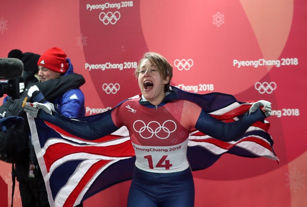 Yarnold slides her way into history books â€“ then practises her knitting