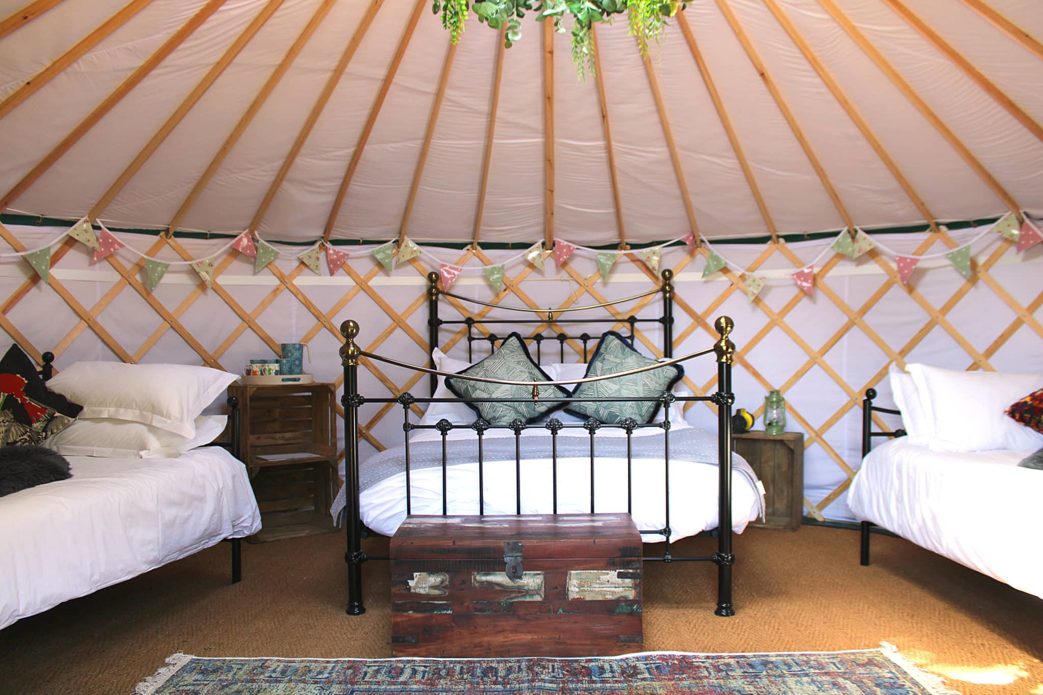 Glamping yurt at Bewl Water